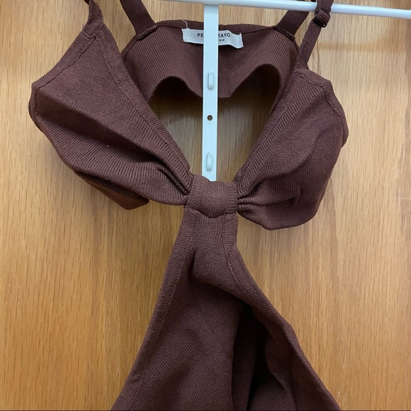 Peppermayo Iman Knit Dress | Small | Brown - Picture 4 of 7